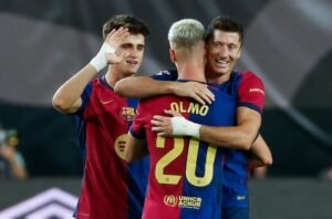 Hasil LaLiga: Dani Olmo Bawa Barcelona Bungkam Rayo Vallecano 1-2