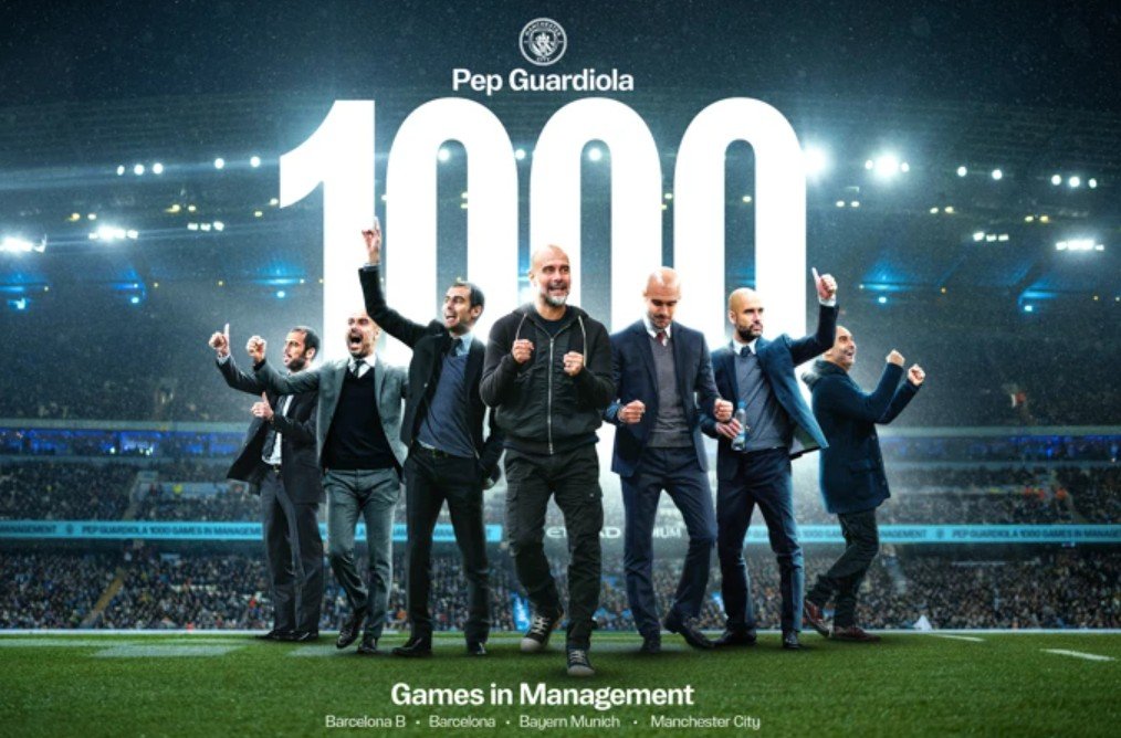 Capai 1.000 Pertandingan, Daya Magis Pep Guardiola Tidak Lekang oleh Waktu